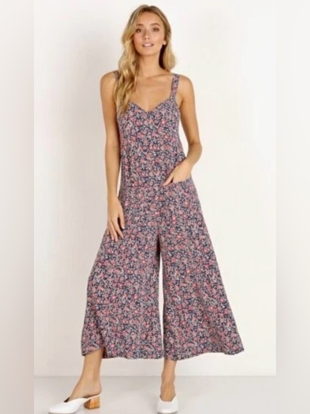 Spell & The Gypsy Jasmine Jumpsuit Navy Floral XXS